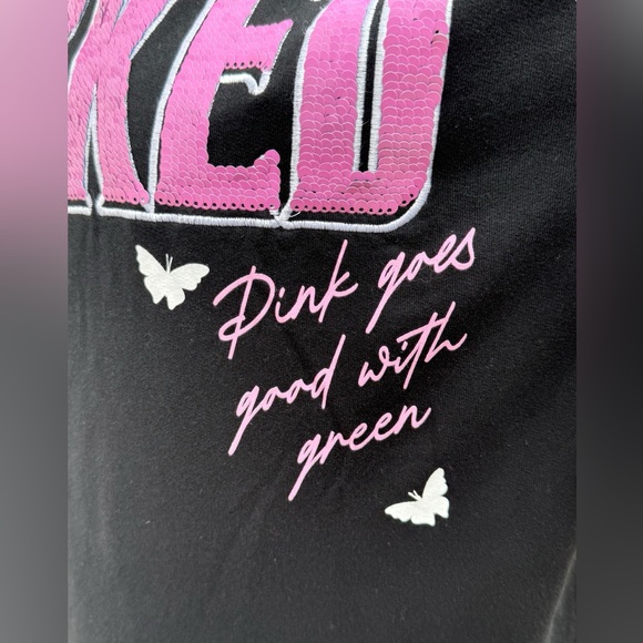 Wicked the movie sequin sweater flip WICKED letters from pink to green - Picture 11 of 17